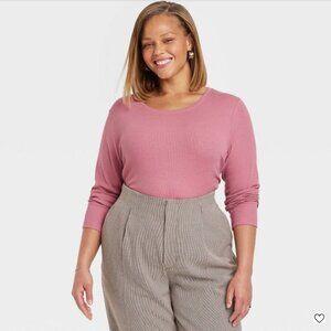 A new day Dusty Rose Long Sleeve Tee